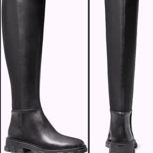 Ridley boots-Michael Kors/ LEATHER/EMB MK LOGO